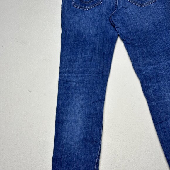Y2K True Religion Halle Mid Rise Skinny Slim Denim Jean Pant Women 27 Blue MX - Picture 15 of 15